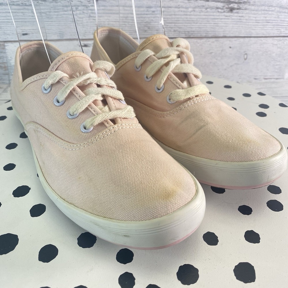 Keds Shoes Womens 7 Pink Canvas Casual Sneakers Low Top Comfy Flexible Summer